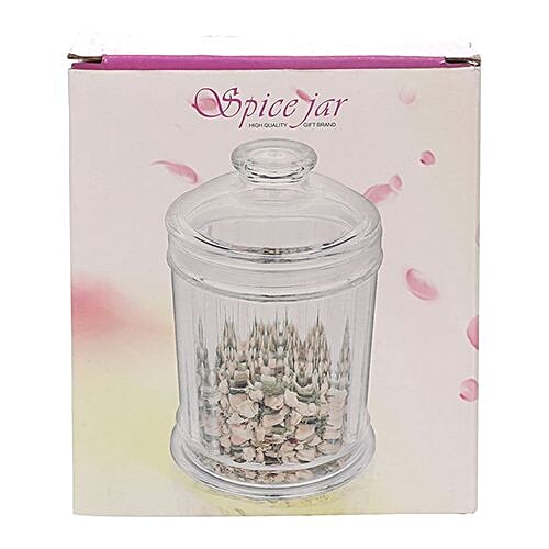 DP Multipurpose Jar With Wooden Lid - Acrylic, L Bb-1186, 1 pc  