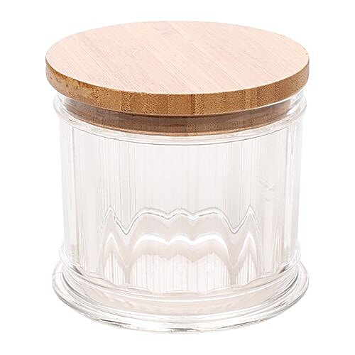 DP Multipurpose Jar With Wooden Lid - Acrylic, L Bb-1186, 1 pc  
