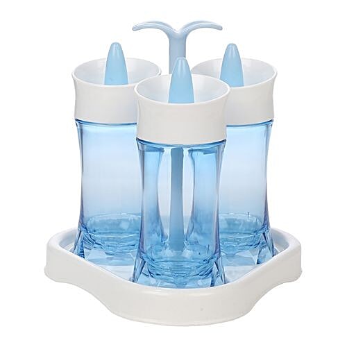 Buy DP Bb608 Oil/Vinegar Bottle/Cruet Blue, Plastic, Plain Online at