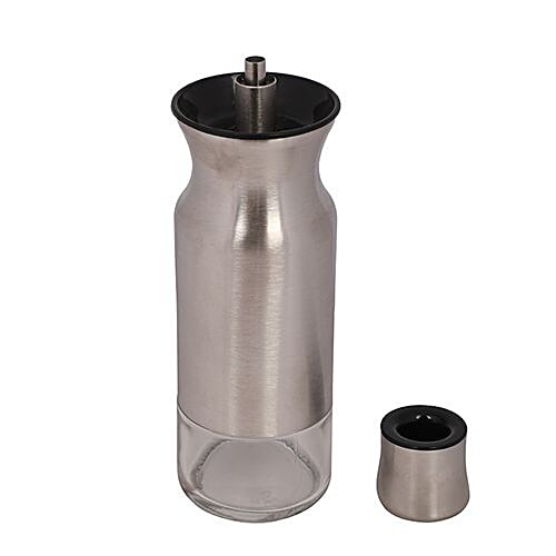 DP Oil & Vinegar Bottle - Glass, Silver Bb-1111, 1 pc  