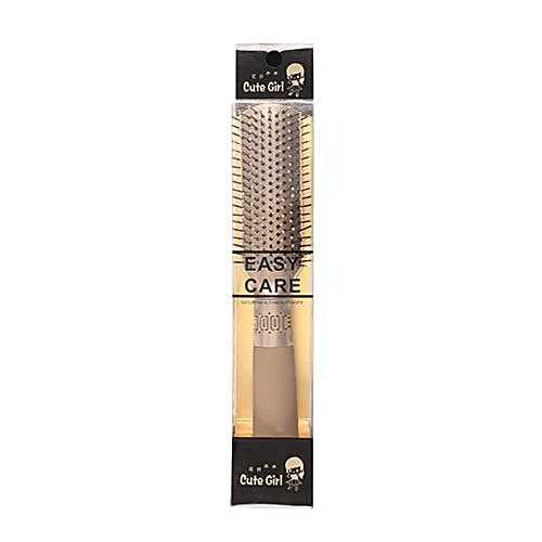 DP Paddle Brush Comb For Girls - Plastic, Golden, Bb-1195, 1 pc  