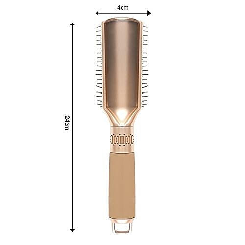 DP Paddle Brush Comb For Girls - Plastic, Golden, Bb-1195, 1 pc  