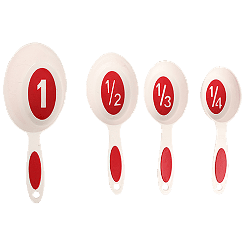 DP Measuring Spoon - Labelled, Plastic, Assorted, 4 pcs