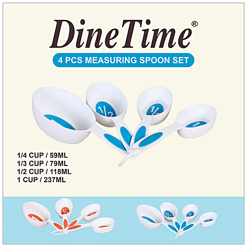 DP Measuring Spoon - Labelled, Plastic, Assorted, 4 pcs