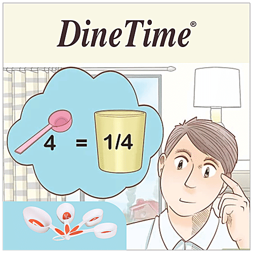 DP Measuring Spoon - Labelled, Plastic, Assorted, 4 pcs