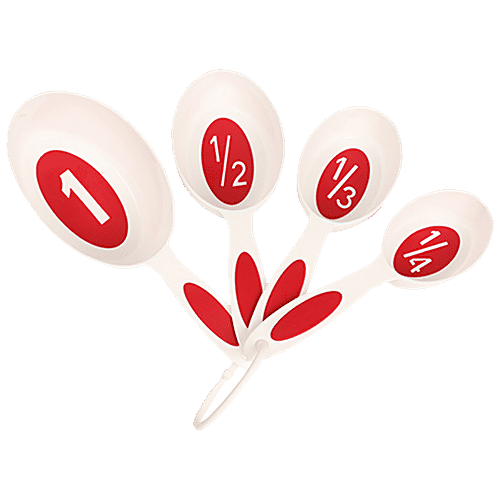 DP Measuring Spoon - Labelled, Plastic, Assorted, 4 pcs