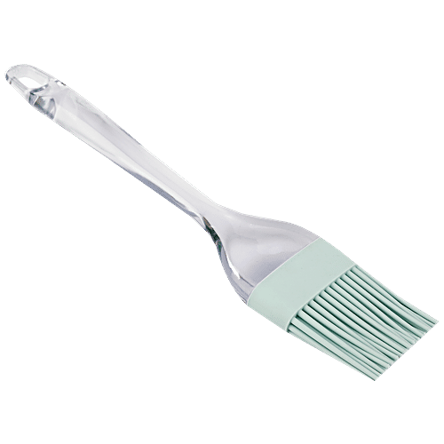 Casasunco Basting Brush - Kitchen Cooking Tool - Silicon & Plastic, Blue/Grey Assorted, 1 pc  