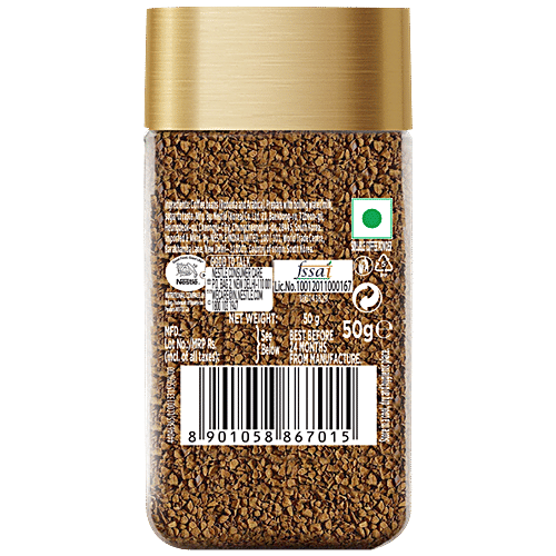 Nescafe Gold Blend Instant Coffee Powder - Rich & Smooth, 50 g Glass Jar 