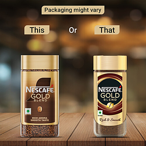 Nescafe Gold Blend Instant Coffee Powder, 50 g Rich & Smooth