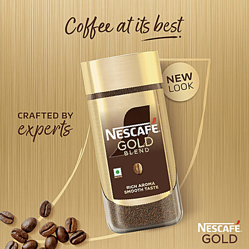 Nescafe Gold Blend Instant Coffee Powder, 50 g Rich & Smooth