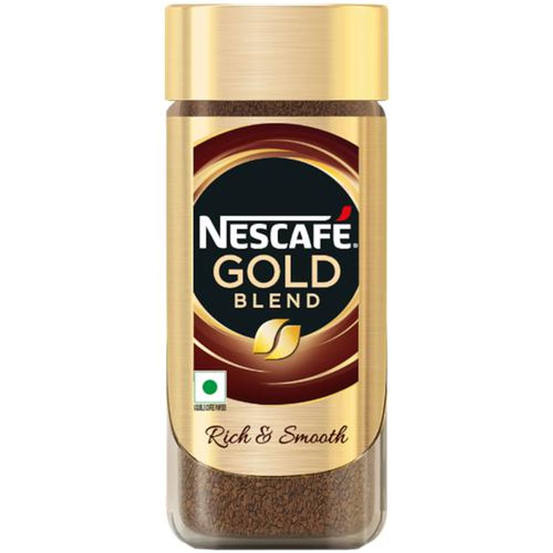 Nescafe Gold Blend Instant Coffee Powder - Arabica & Robusta Beans, 190 g Jar