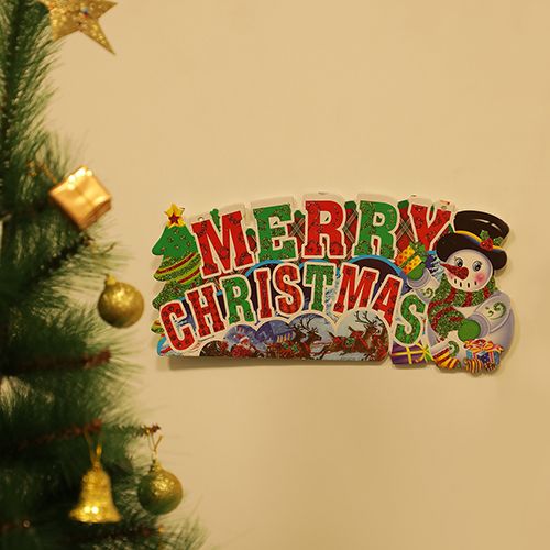 DP Merry Christmas Wishing Hangable Decorative - Paper, Multicolour, BB1125-3, 1 pc  