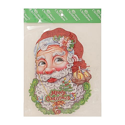 DP Christmas-Xmas Decorative Hangable Santa - Paper, Multicolour, BB1126-7, 1 pc  