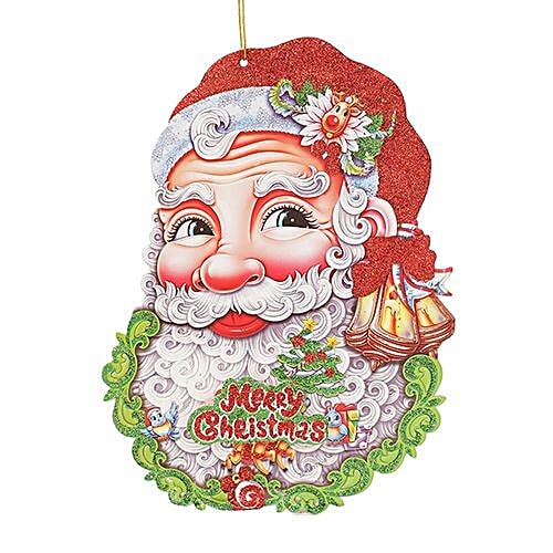 DP Christmas-Xmas Decorative Hangable Santa - Paper, Multicolour, BB1126-7, 1 pc  