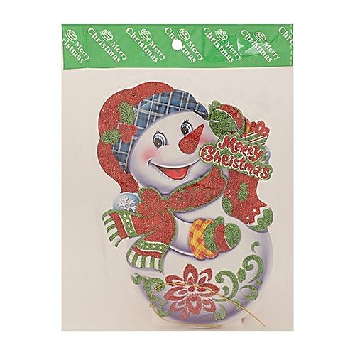 DP Christmas-Xmas Hangable Decorative Snowman - Paper, Multicolour, BB1126-8, 1 pc  