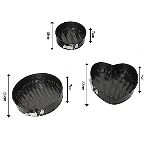DP Cake-Chocolate Moulds - Metal, Grey, BB 1013 GRY, 3 pcs  