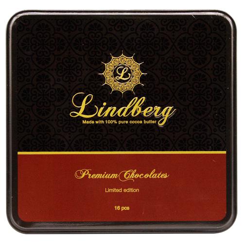 Lindberg Premium Christmas Assorted Chocolate Truffles Gift Box - 100% Pure Cocoa Butter, 160 g (16 pcs x 10 g each) 