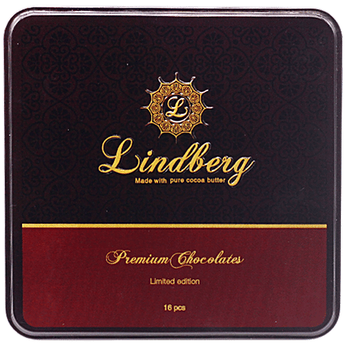 Lindberg Premium Christmas Assorted Chocolate Truffles Gift Box - Pure Cocoa Butter, 160 g (16 pcs x 10 g each) 