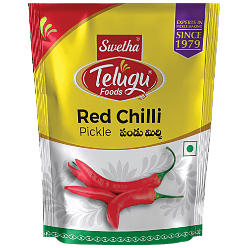 Buy Swetha Telugu foods Telugu Foods Red Chilli Pickle Online at Best