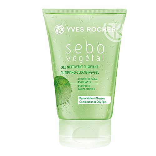 YVES ROCHER Sebo Vegetal Purifying Cleansing Gel - For Combination to Oily Skin, 125 ml  