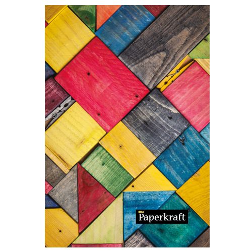 Paperkraft Single Line Notebook - Expression Series, Multicolour Squares, 1 pc  