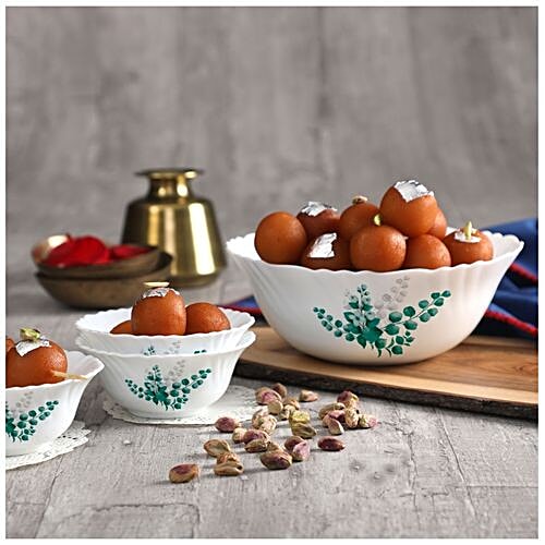 Cello Imperial Desert Set - Aqua Leaves, 7 pcs  