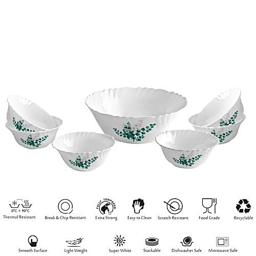 Cello Imperial Desert Set - Aqua Leaves, 7 pcs  