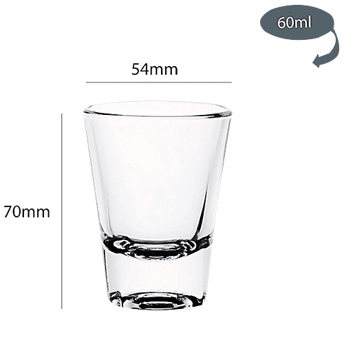 Cello Carino Shot Glass, 60 ml (Set of 6) 