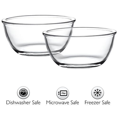 Buy Cello Glass Bowl For Mixing/Serving Borosilicate, Ornella Online