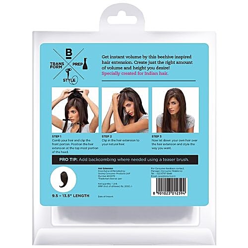Bblunt B Hive Volume On Crown Clip-In Hair Extension - Dark Brown, 24-34 cm  Heat Resistant
