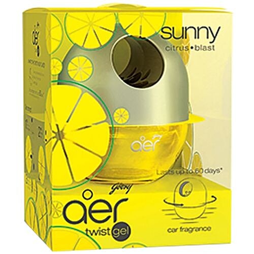 Buy Aer Twist Gel Car Air Freshener, Sunny Citrus Blast Online at