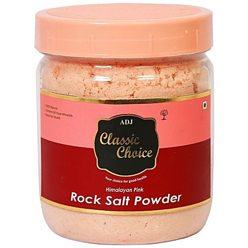 A.D.J Classic Choice Himalayan Pink Rock Salt/Uppu Powder, 500 g Jar 