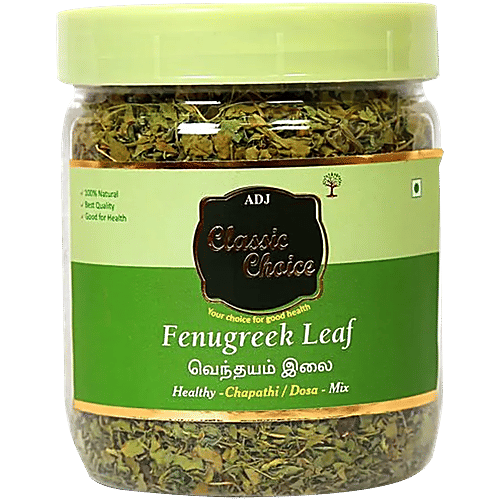 A.D.J Classic Choice Fenugreek Leaf, 50 g Jar Natural