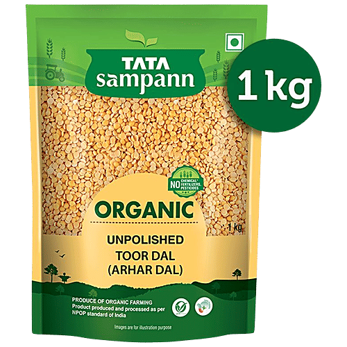 Buy Tata Sampann Organic Toor Dal Unpolished, Natural Taste Online at