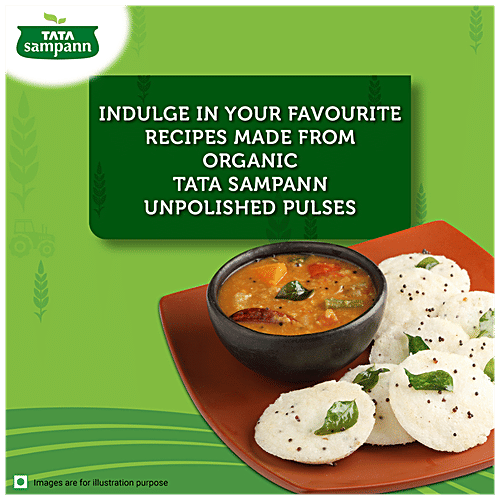 Tata Sampann Organic Toor Dal/Togari Bele, 500 g  No Chemicals, No Fertilizers, No Pesticides