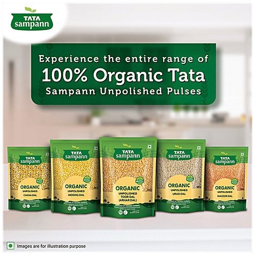 Tata Sampann Organic Unpolished Kabuli Chana, 500 g  No Chemicals, No Fertilizers, No Pesticides