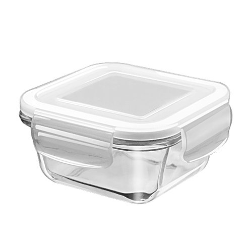 Treo Glass Square Store Fresh Storage Container, 300 ml  100% Food & Refrigerator Safe