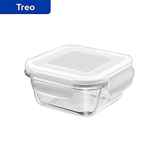 Treo Glass Square Store Fresh Storage Container, 665 ml  