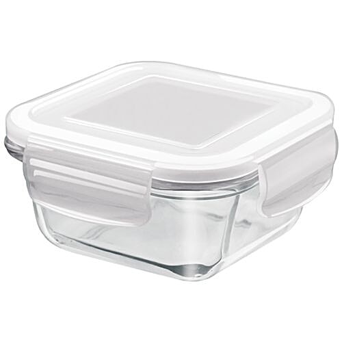 Treo Glass Square Store Fresh Storage Container, 665 ml  