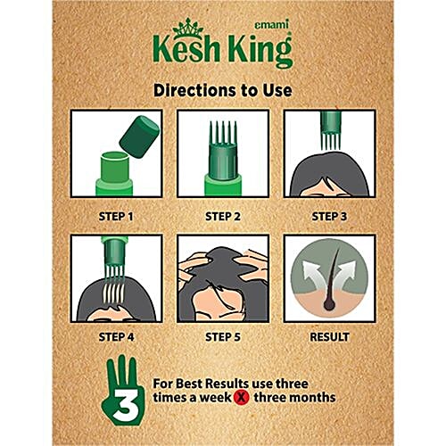 Kesh King Ayurvedic Scalp & Hair Oil, 300 ml Bottle 