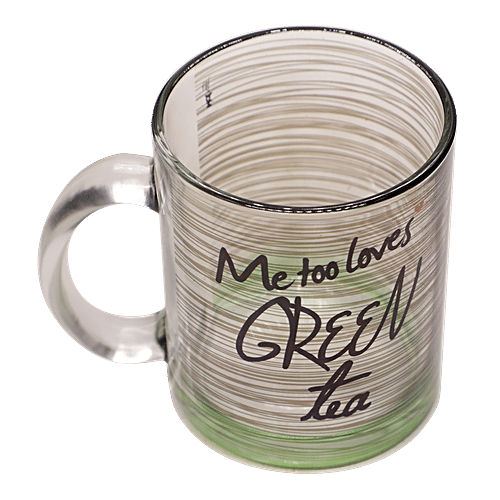 Hot Muggs Green Tea Mugs With Message, 350 ml Set of 4 