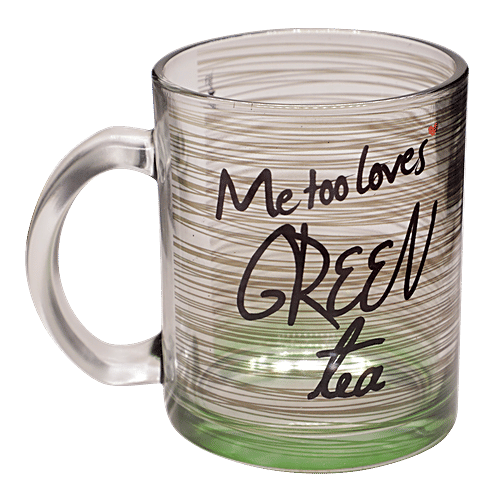 Hot Muggs Green Tea Mugs With Message, 350 ml Set of 4 