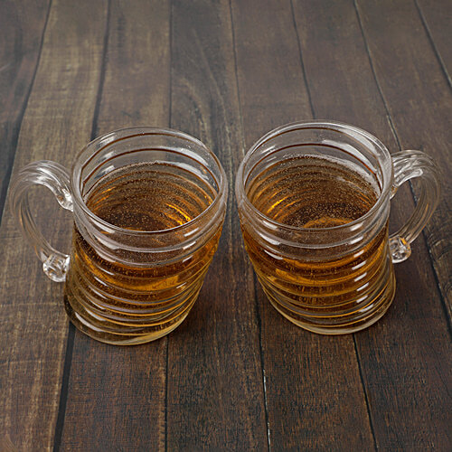 Hot Muggs Tornado Beer Mugs, 410 ml Set of 2 