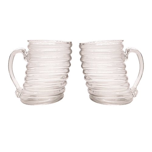 Hot Muggs Tornado Beer Mugs, 410 ml Set of 2 