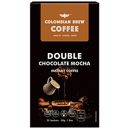 Buy Colombian Brew Coffee Instant Coffee Double Chocolate Mocha, Rich