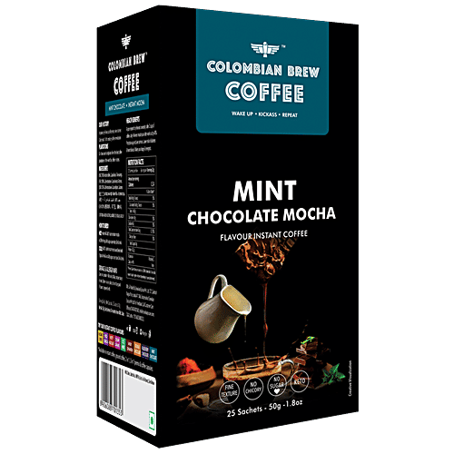 Buy Colombian Brew Coffee Instant Coffee Mint Chocolate Mocha, No