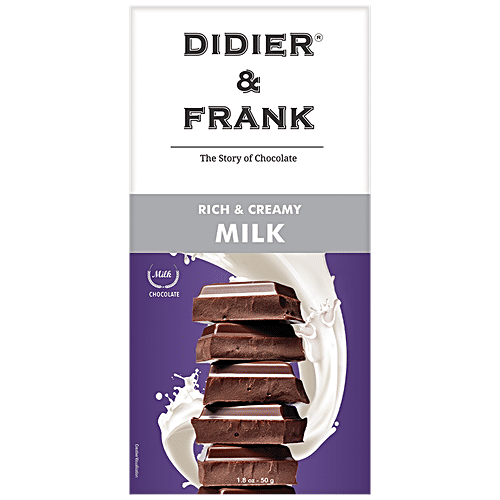Didier & Frank  Creamy Rich Milk Chocolate, 50 g  