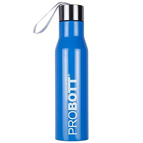 Buy Probott Stainless Steel Vacuum Bottle Metallic Finish Blue Online
