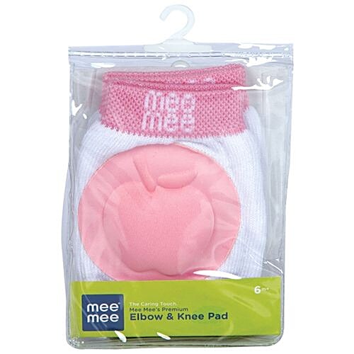 Mee Mee Soft Baby Knee/Elbow Pads - Pink, 1 pair  
