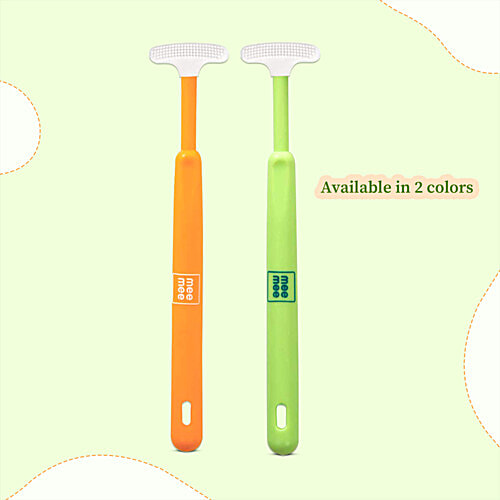 Mee Mee Tender Tongue Cleaner Brush - Green, 1 pc  BPA Free, Safe & Gentle